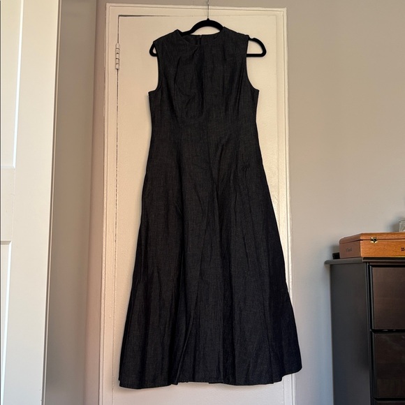 Zara Dresses & Skirts - Zara denim fit and flare midi dress - size large